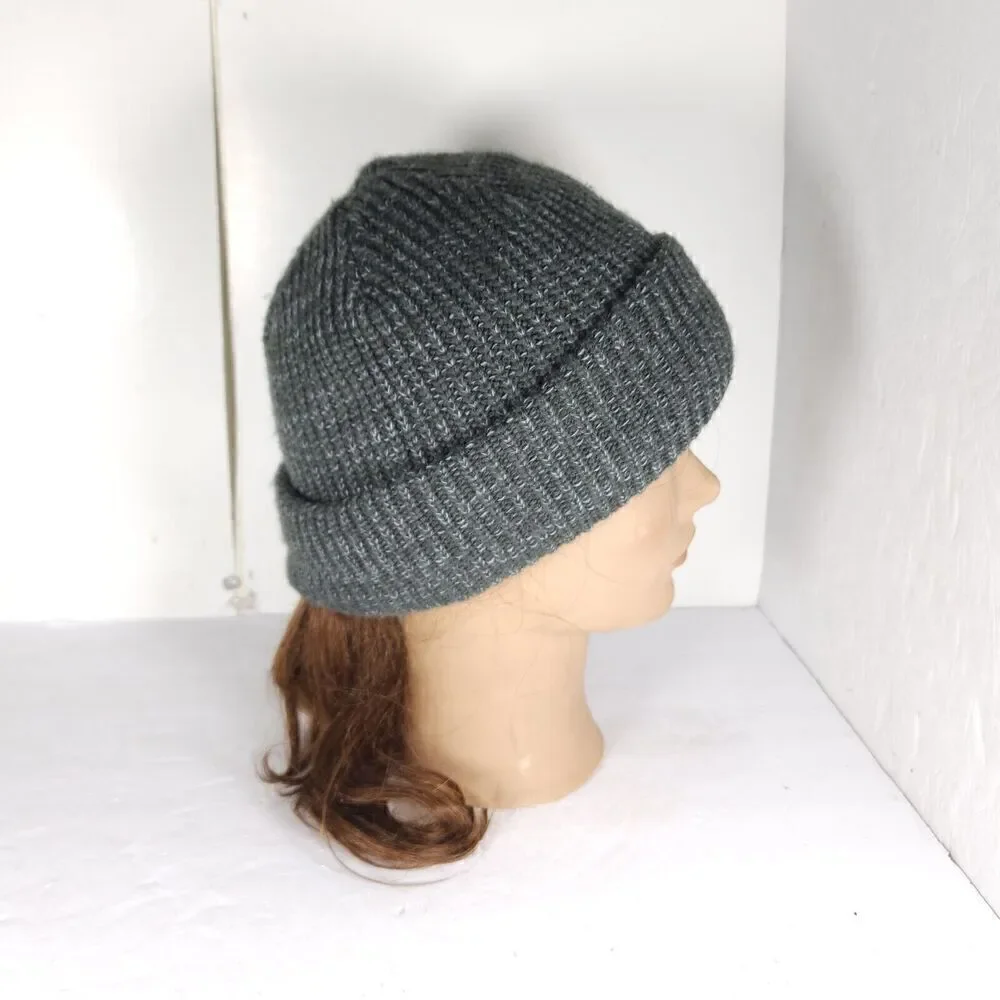 The North Face Unisex OS The Salty Dog Green Arcylic Ribbed Cuffed Beanie Hat